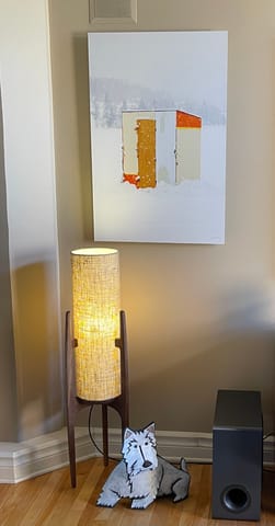Customer photo review of Rocketlamp | Floor Lamp | Black Walnut