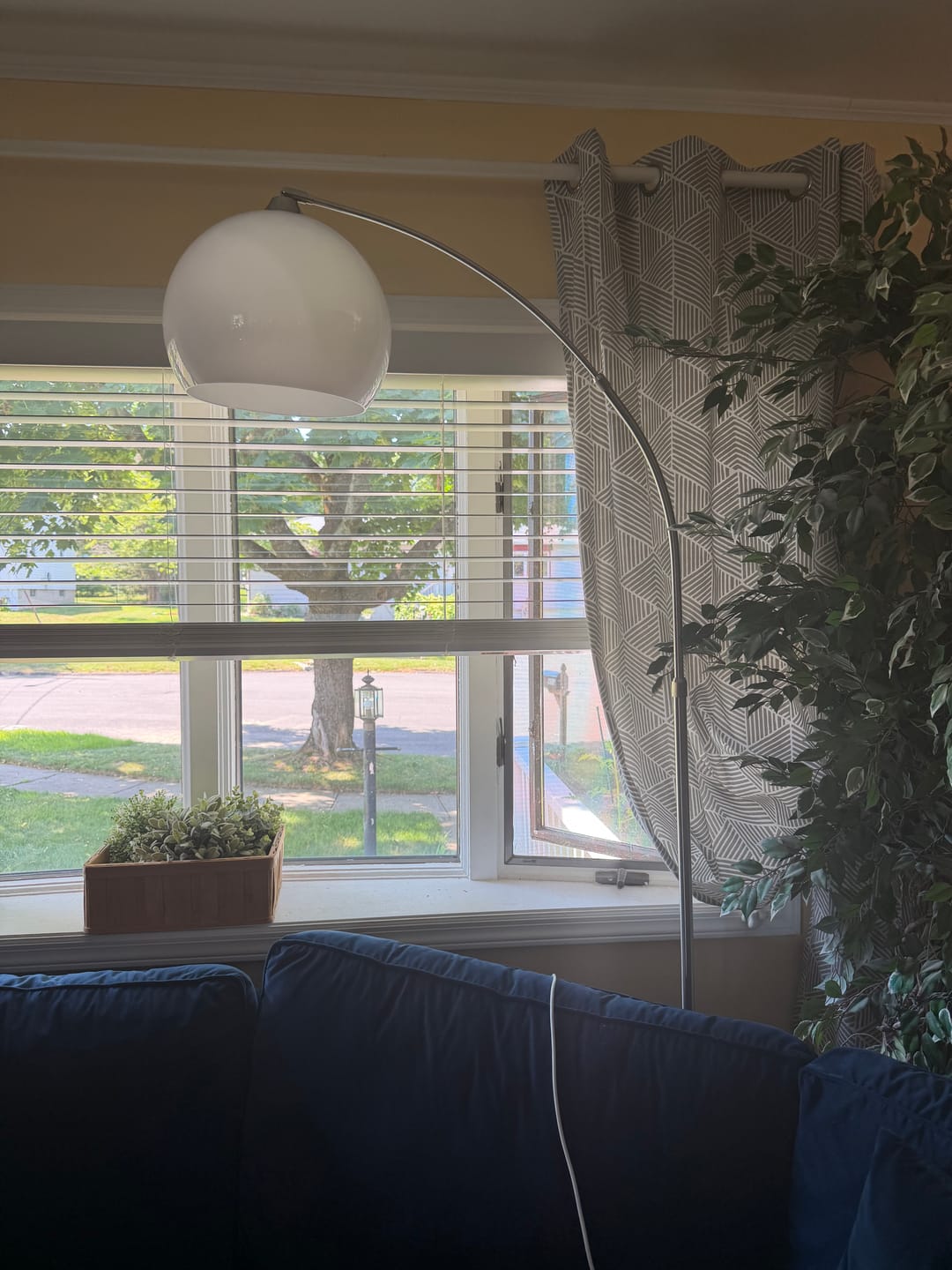 Customer photo review of Orange Dome Modern Arched Metal LED Floor Lamp