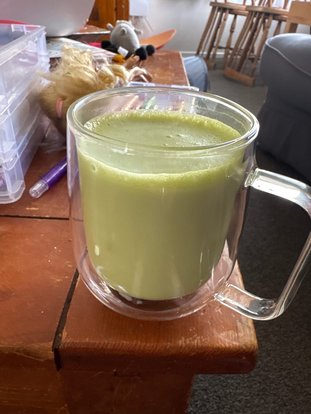 Customer photo review of Unsweetened Matcha Latte