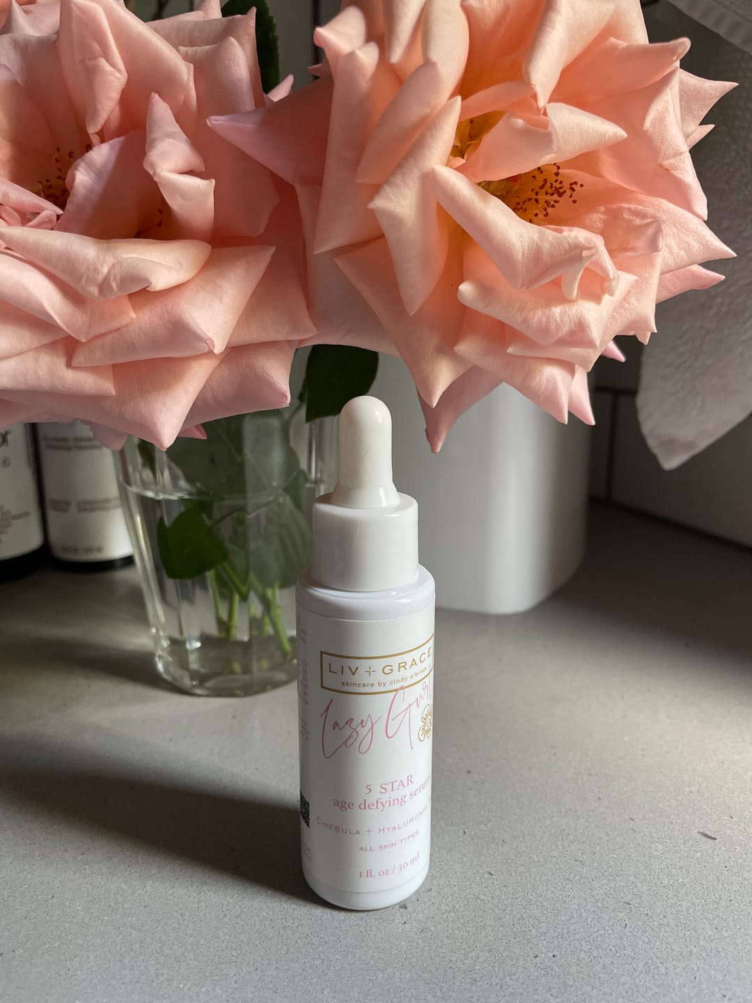 Customer photo review of NEW! 5 STAR, Age Defying Serum with Chebula + Hyaluronic Acid