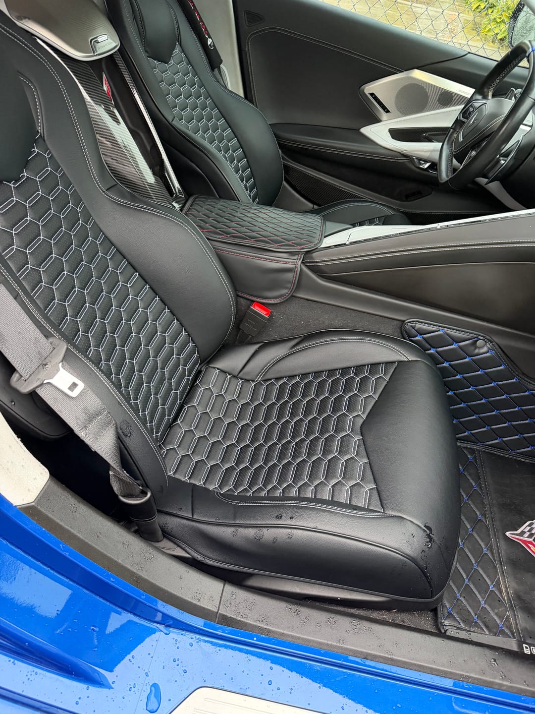 Customer photo review of Corvette C8 GT1 Custom Leather Seat Cover Kit