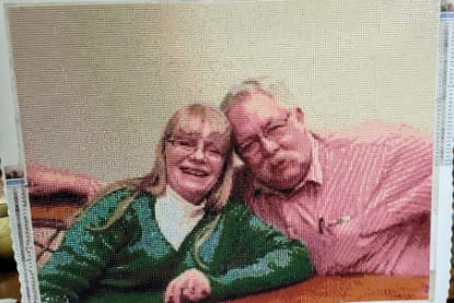 Customer photo review of Custom Diamond Painting Kits