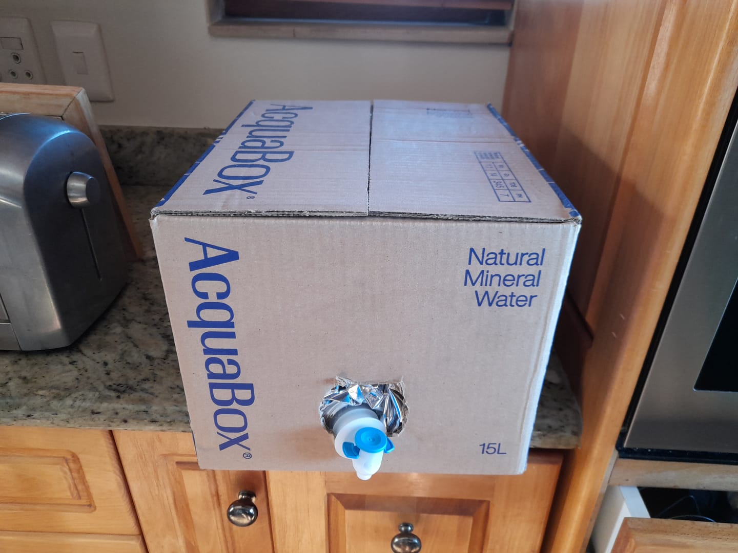 Customer photo review of AcquaBox by Mountain Falls 15L – STILL Mineral Water (on tap Bag-in-Box)