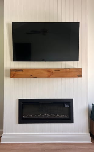 Customer photo review of Distressed Mantels