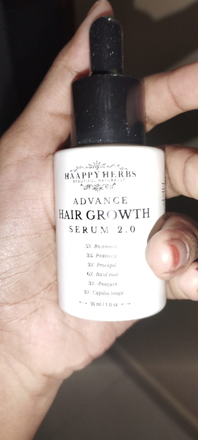 Customer photo review of Advance Hair Growth Serum 2.0 (30ml)