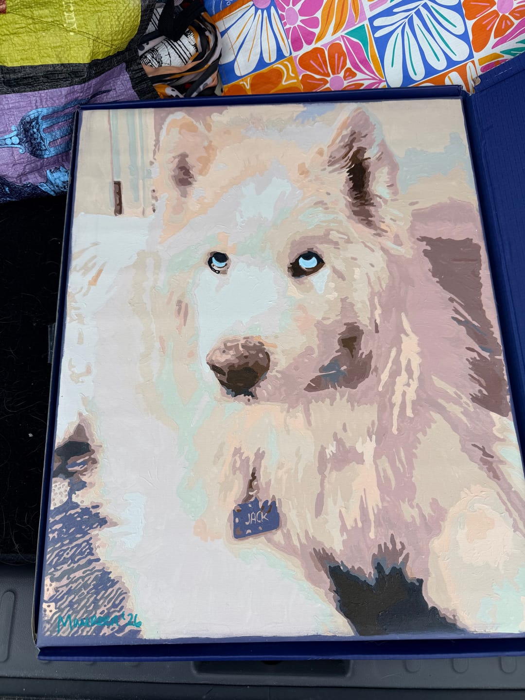 Customer photo review of Custom Paint by Numbers Kit