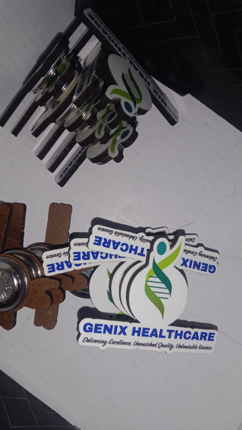 Customer photo review of Customized Magnetic Badge | Wear Your Brand | PrintMine.in