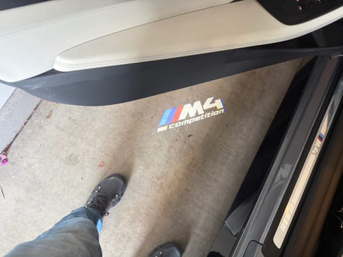 Customer photo review of BMW G SERIES DOOR LIGHTS