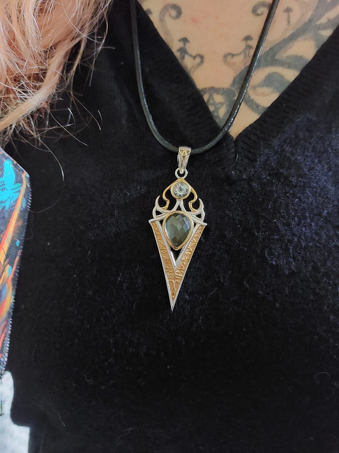Customer photo review of Gold Tektite Spear of Destiny