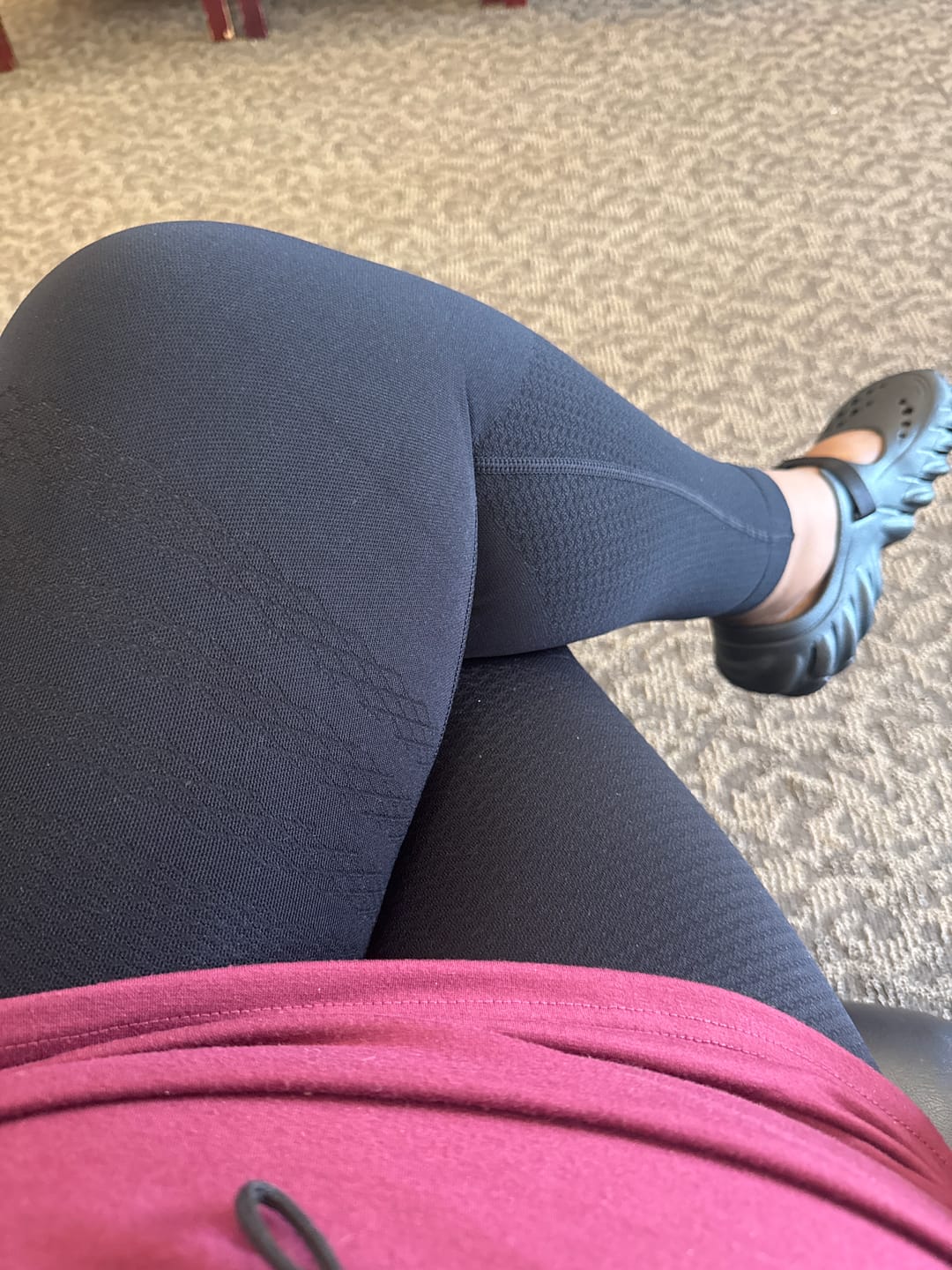 Customer photo review of High Waisted And Hip Lifting Yoga Elastic Quick Drying Tight Pants