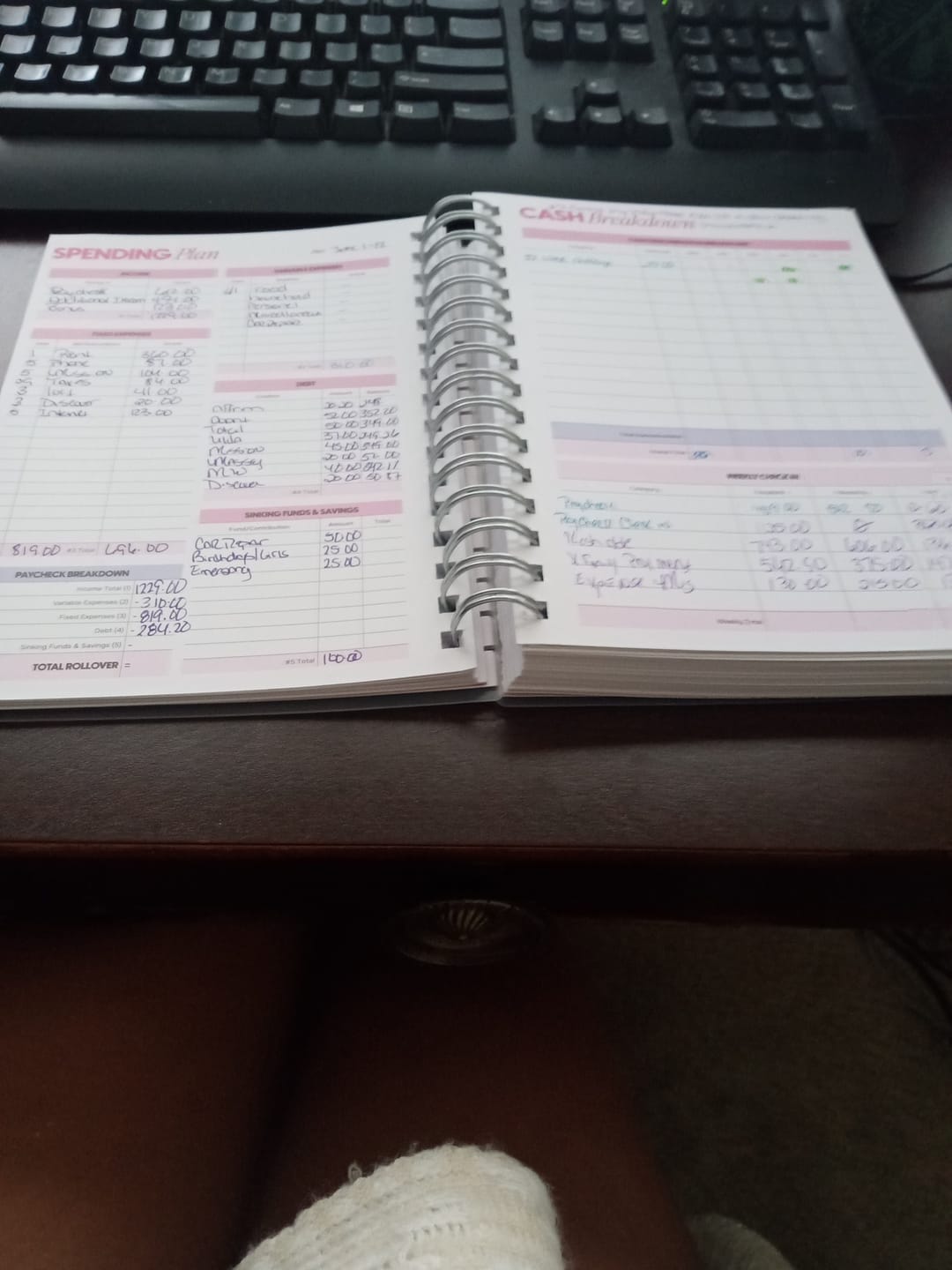 Customer photo review of A5 Budget Planner — Full Set
