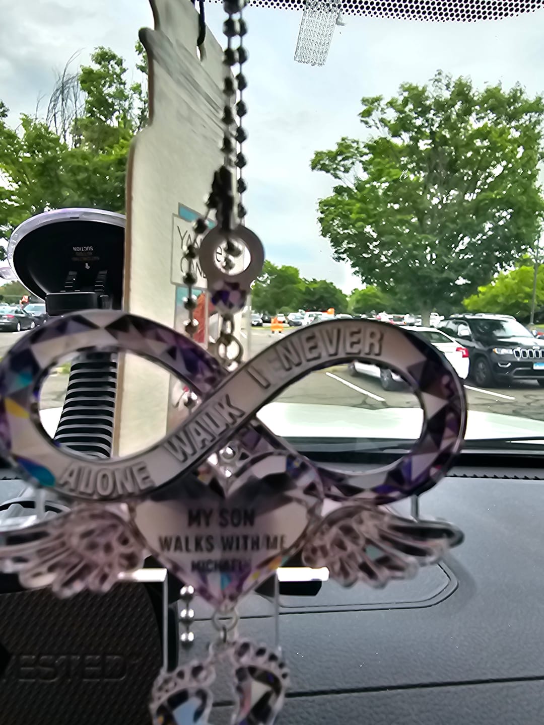 Customer photo review of Husband Wife Memorial Car Ornament Personalized Gifts For Couple