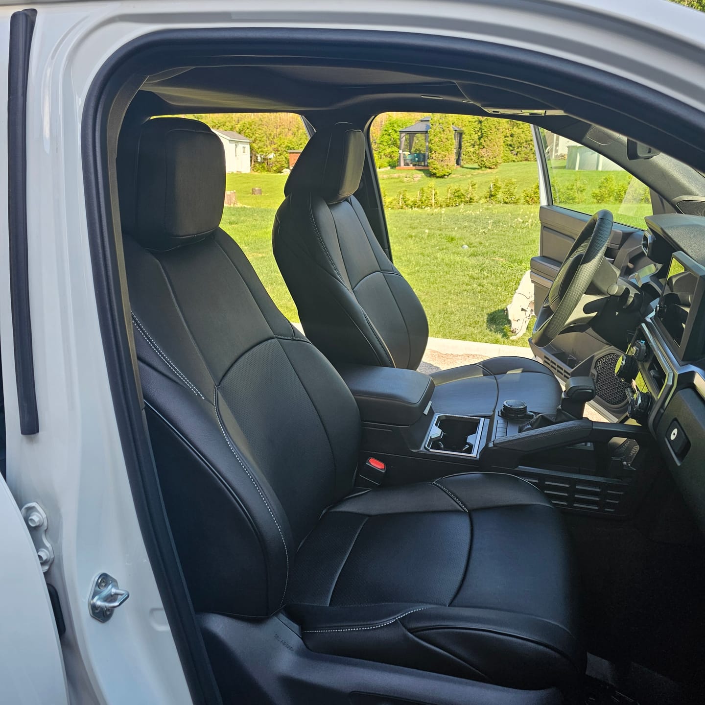 Customer photo review of 2024+ Toyota Tacoma Custom Leather Seat Covers