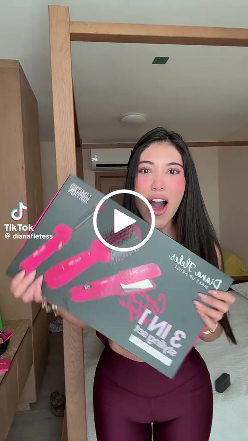 Customer video review of Set Plancha Profesional Infrarroja + Ferro 6 en 1 Light Pink