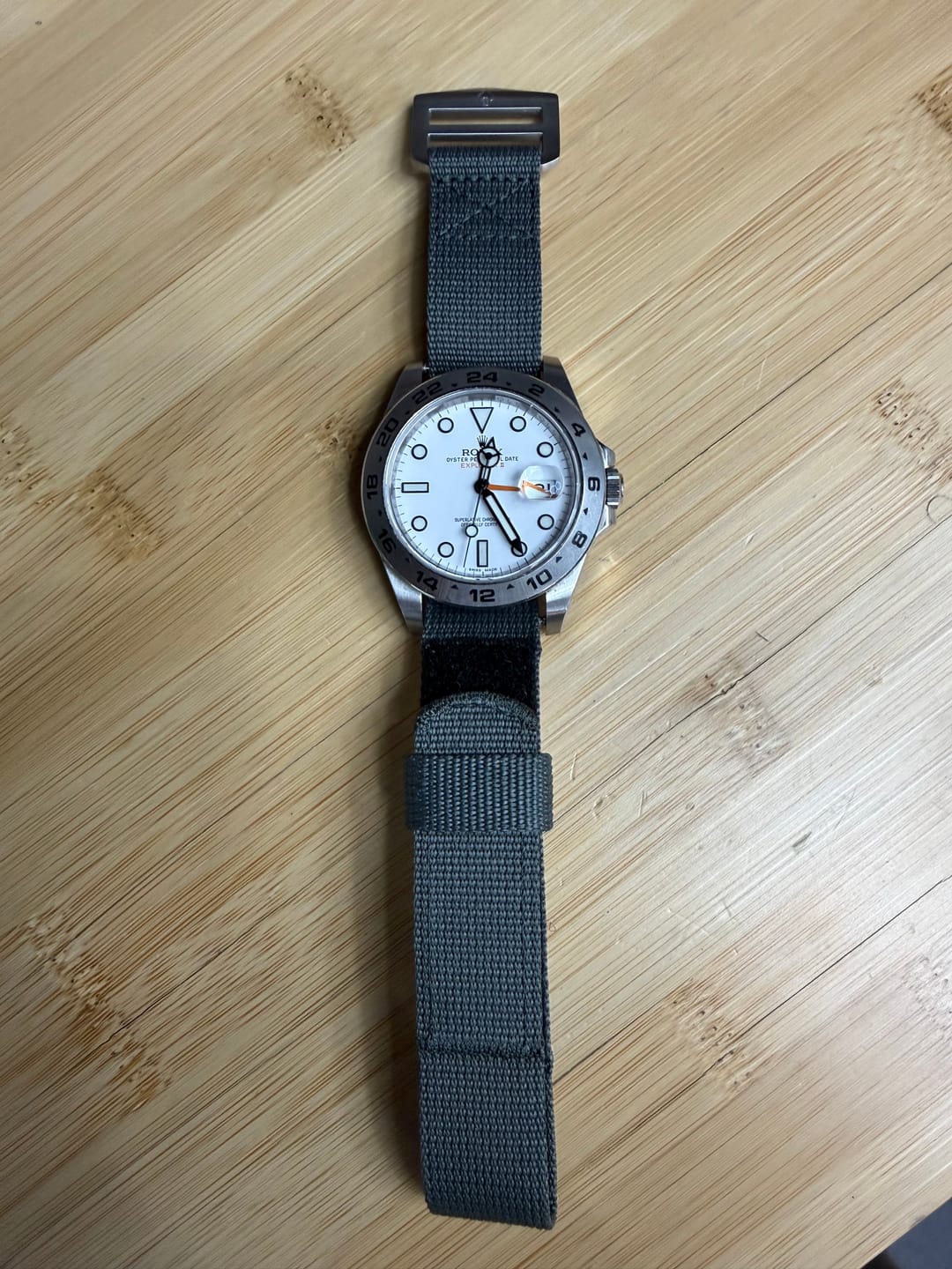 Customer photo review of Glomar Explorer - Hook And Loop Watch Strap