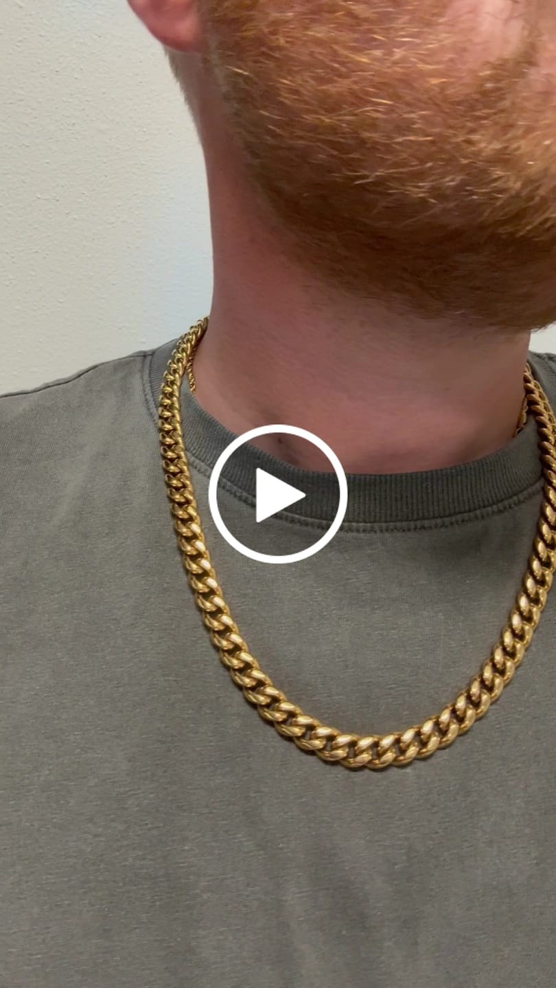 Customer video review of "Unbreakable" Cuban (Gold) 10mm