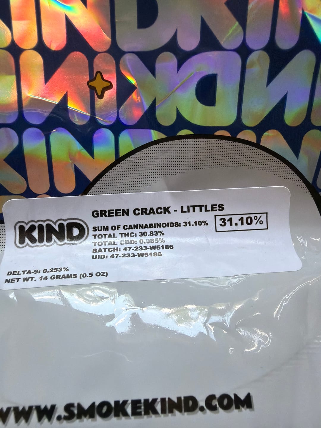 Customer photo review of Green Crack - Minis - 14 Grams - Sativa