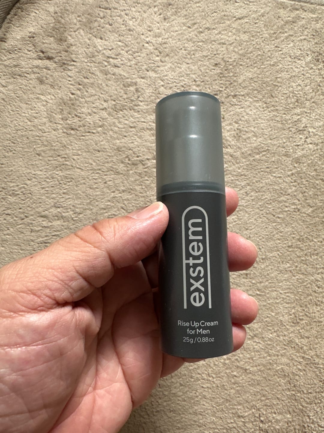 Customer photo review of exstem（エクステム）エクソソーム配合の男性用ケアクリーム