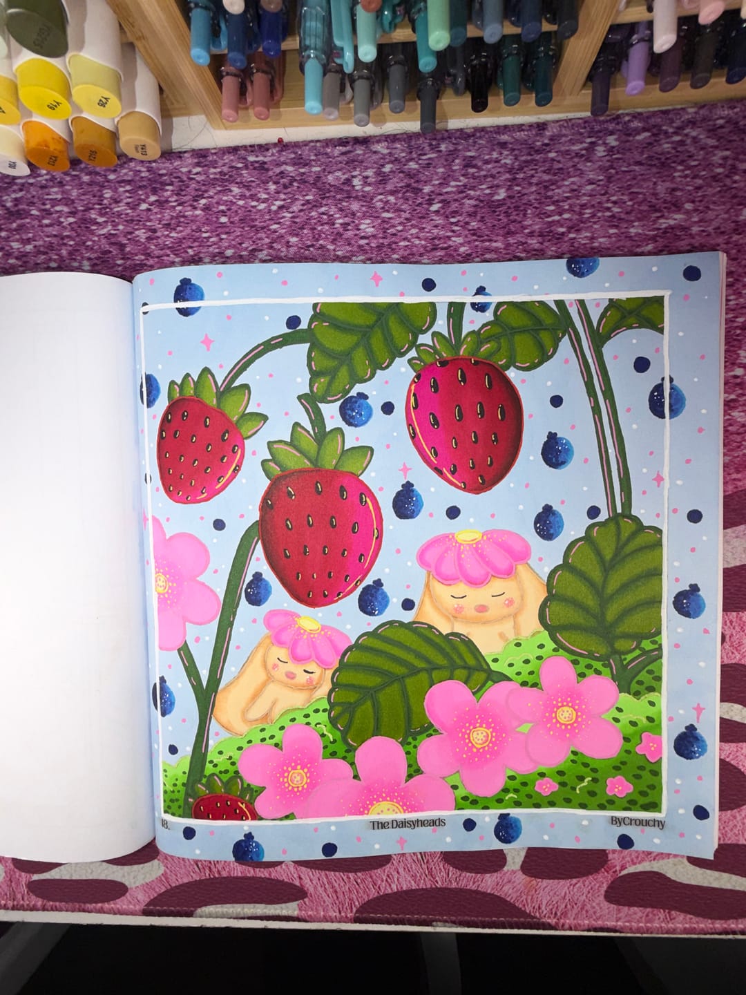 Customer photo review of Ohuhu Honolulu New 48 Pastel Colors Dual Tips Alcohol Art Markers - Blossoming (New Color Codes)
