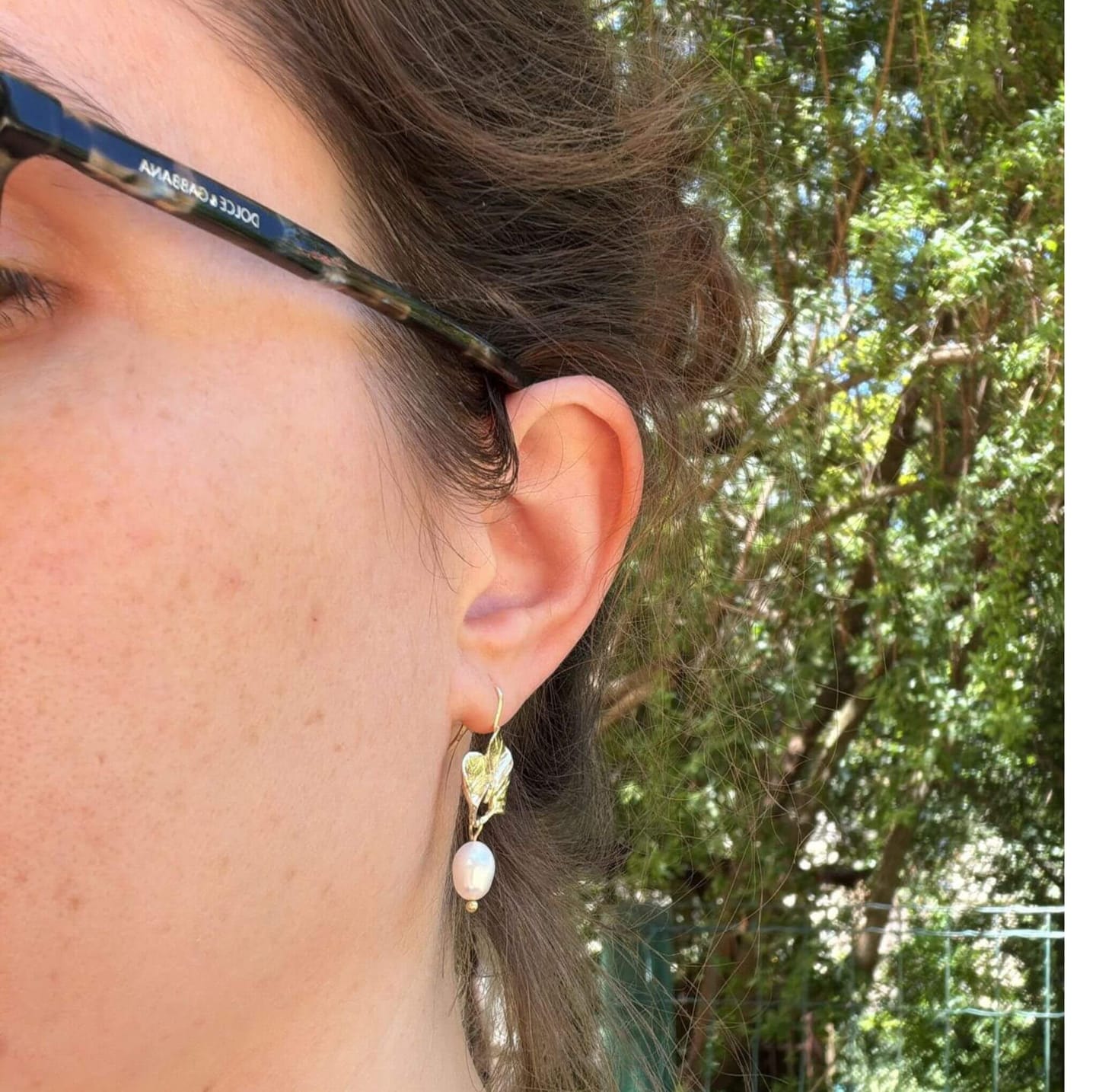 Customer photo review of Boucles d'oreilles - Perle d'eau douce