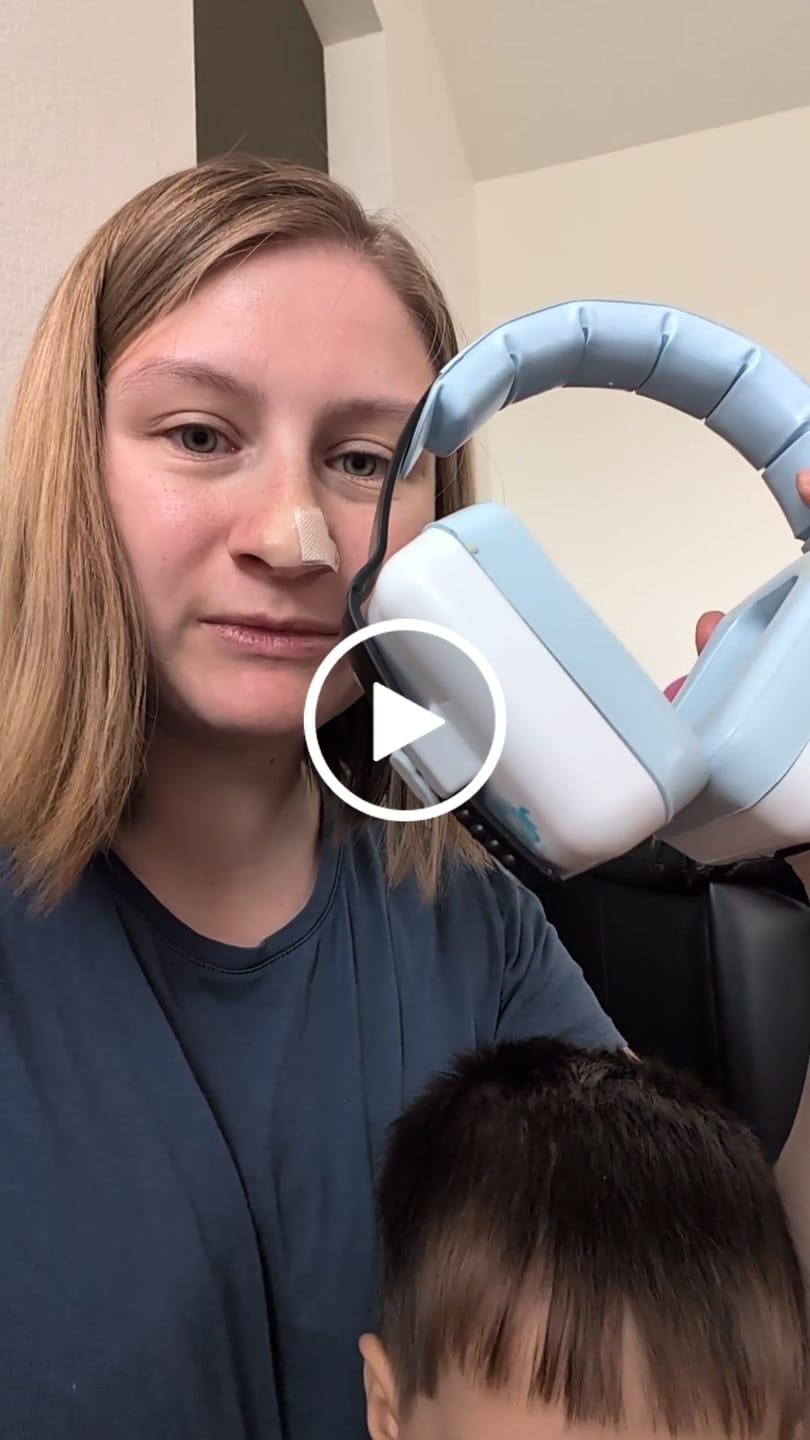 Customer video review of Decibel Defense Kids Earmuffs in Blue