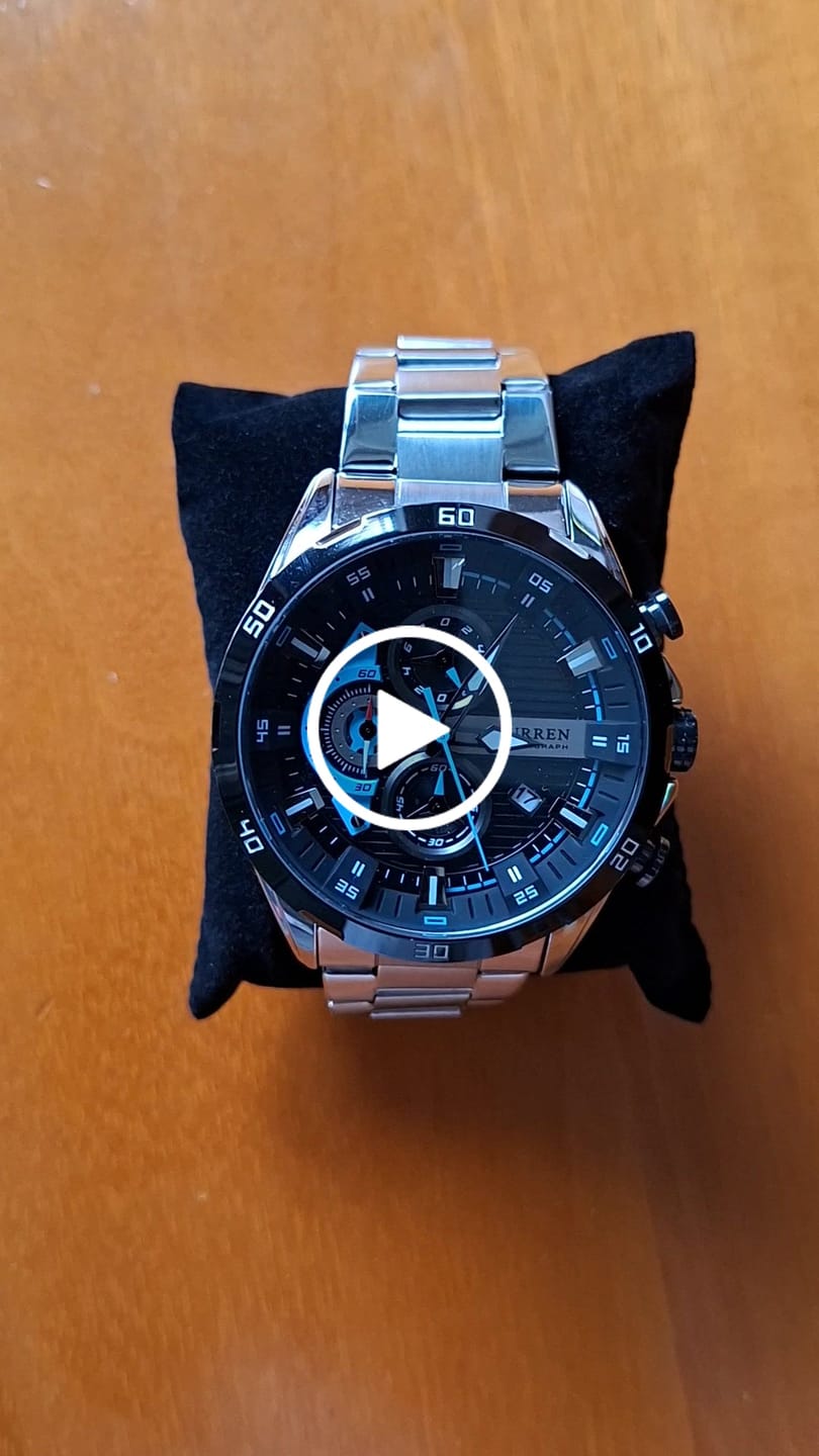 Customer video review of Curren Madrid® orologio uomo acciaio