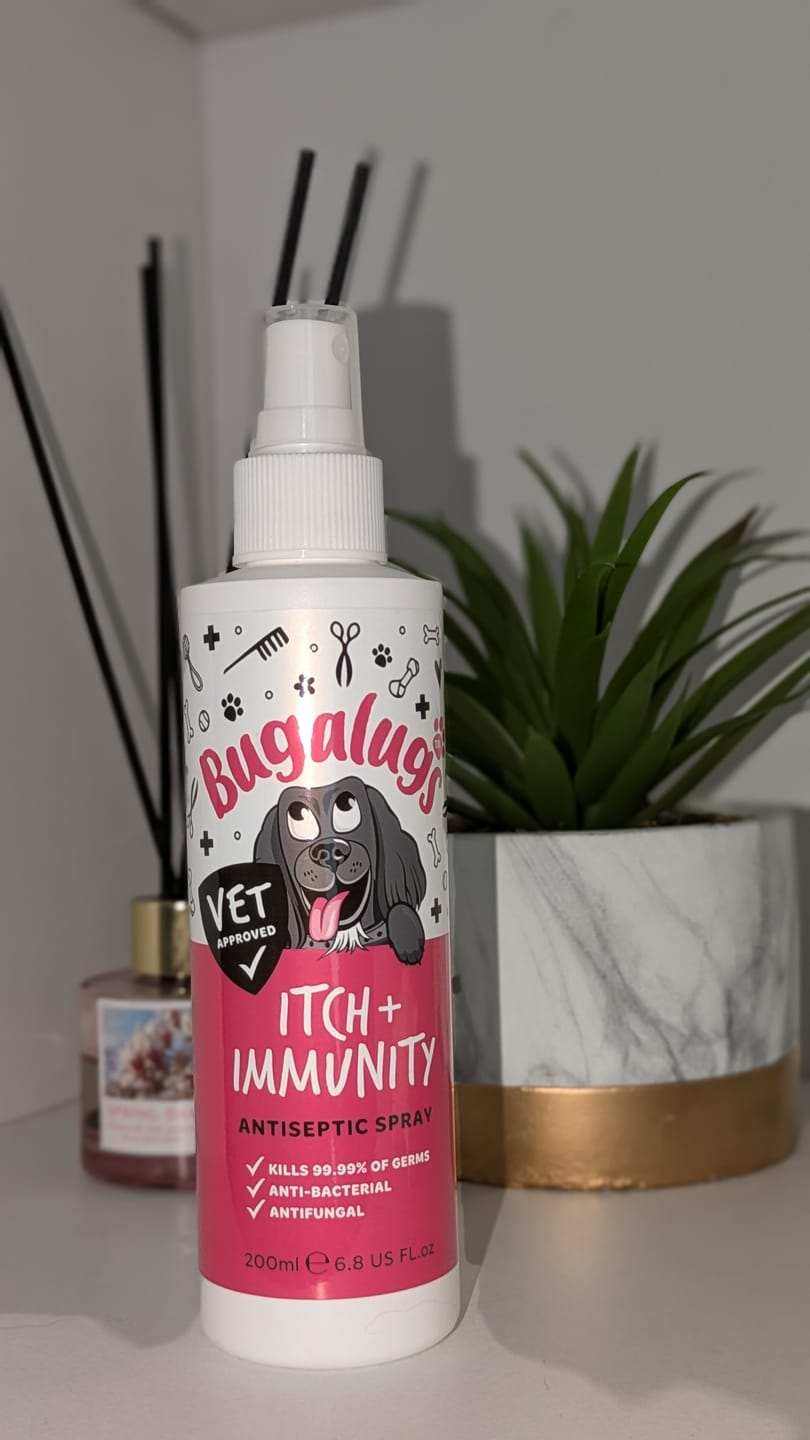Customer photo review of Itch + Immunity Skin Spray for Dogs