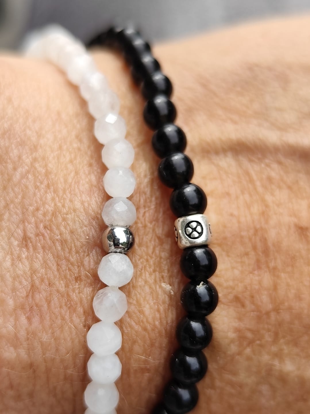 Customer photo review of Mondstein Armband - Naturperlen