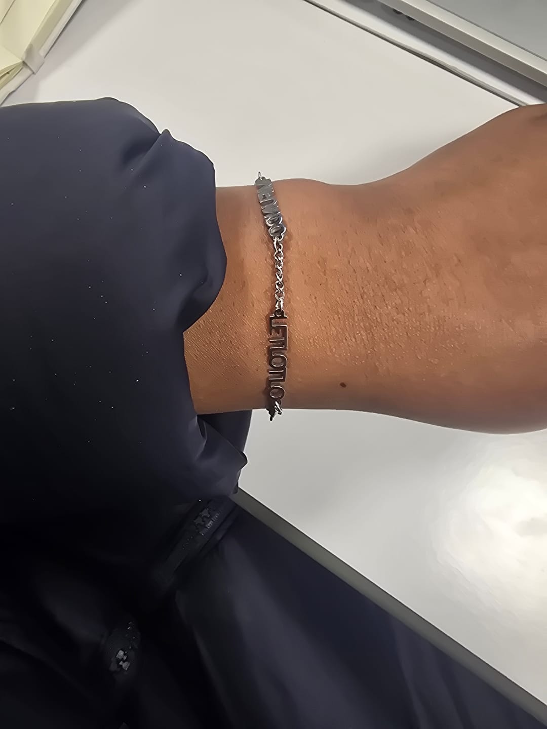 Customer photo review of Custom Name Bracelet