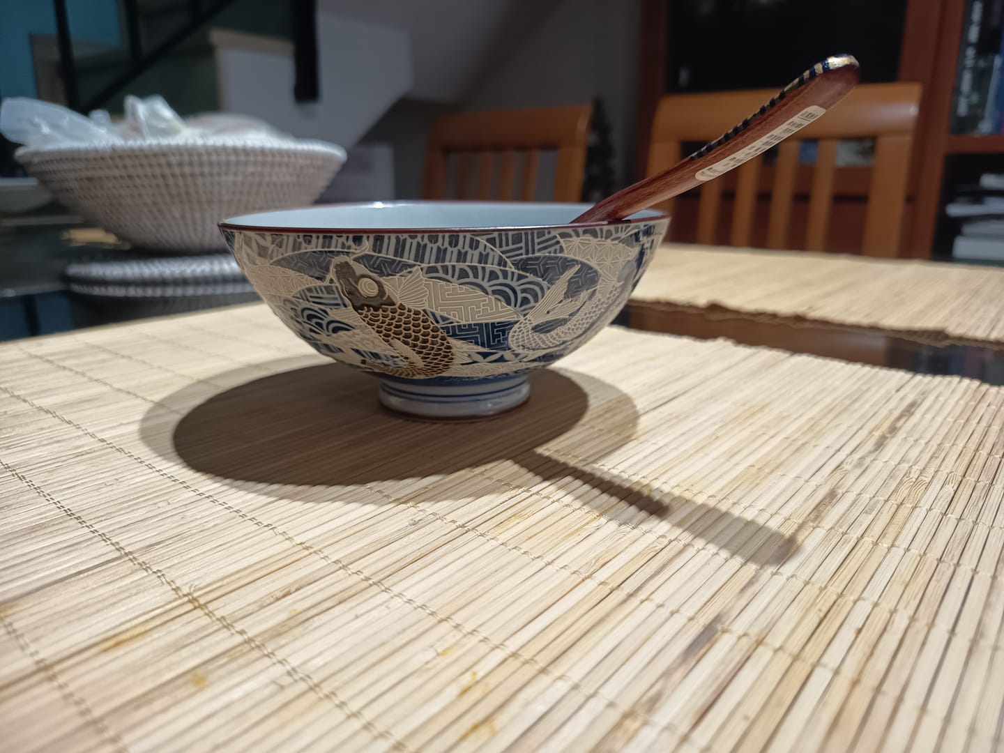 Customer photo review of Cuenco japonés de cerámica Carpa Koi