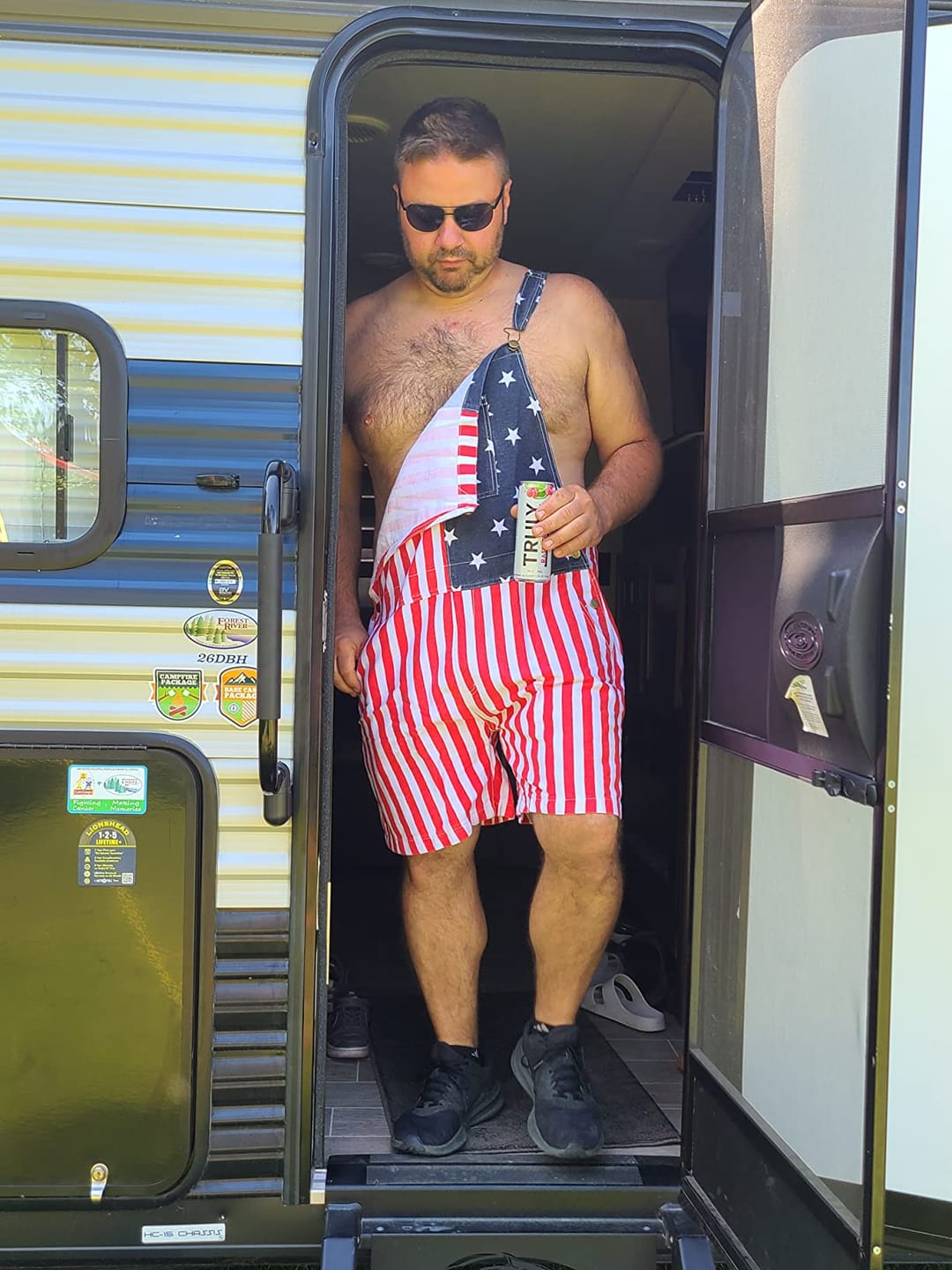 Customer photo review of ✨50% Off Exclusive✨Independence Day Flag Couple's Suspenders