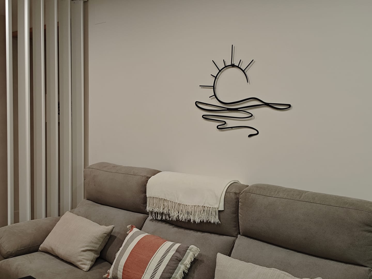 Customer photo review of Décoration Murale en Métal - Soleil (SUN.03)