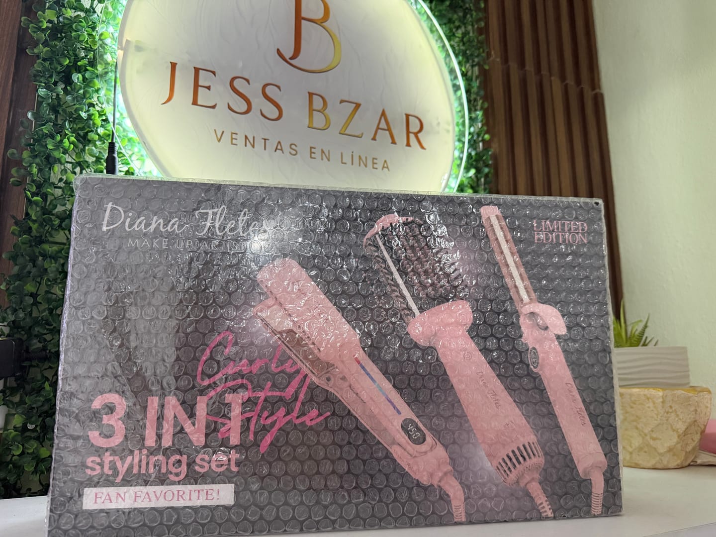 Customer photo review of Set 3 en 1 Estilizado Profesional Light Pink