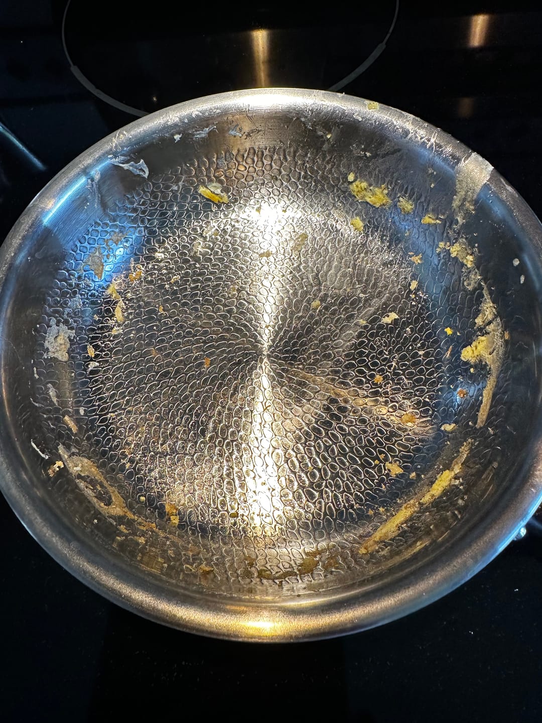Customer photo review of Hand-Hammered Titanium Pan