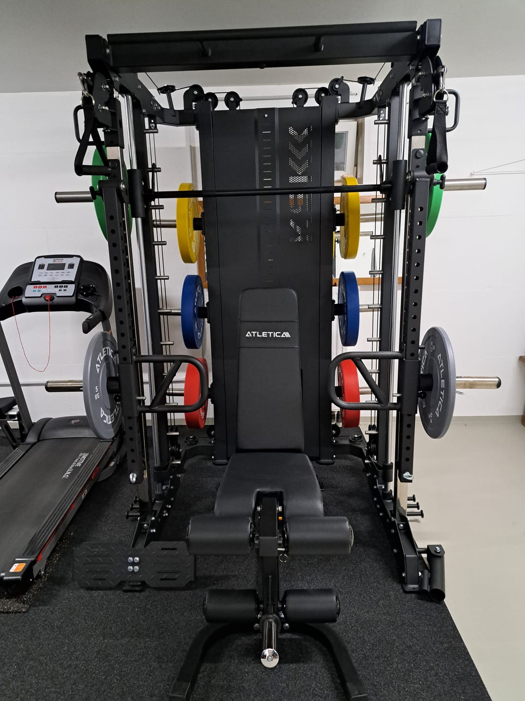 Customer photo review of Langhantel Delta Chrome | Color Bumper Plates 150kg | Aluminium Verschlüsse