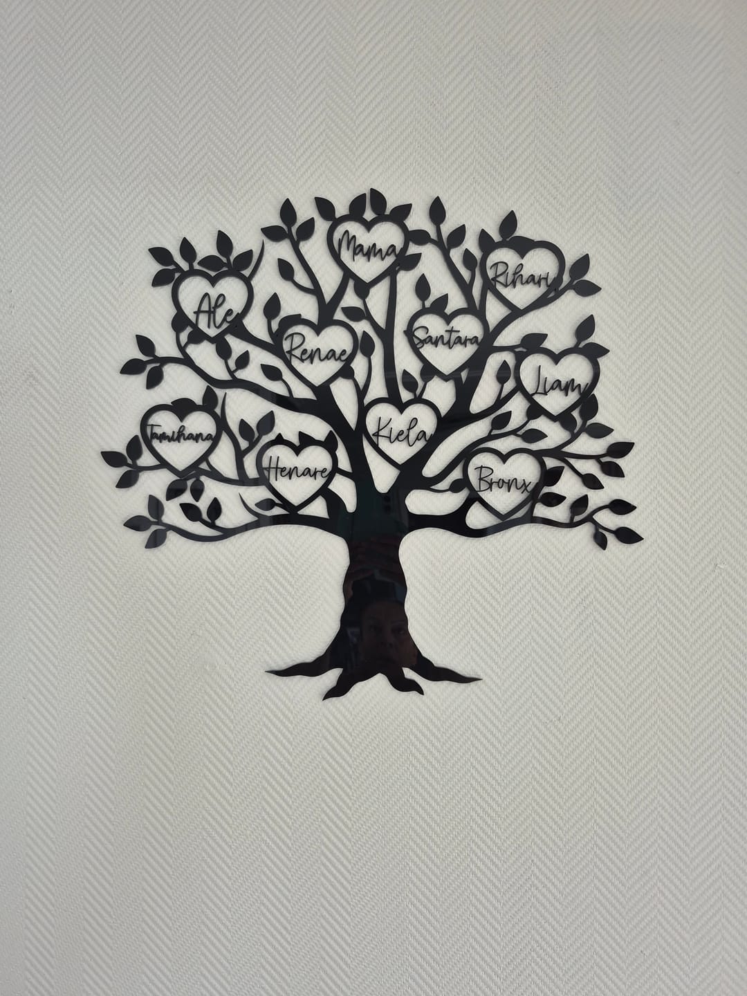 Customer photo review of Personalised Family Tree Wall Art