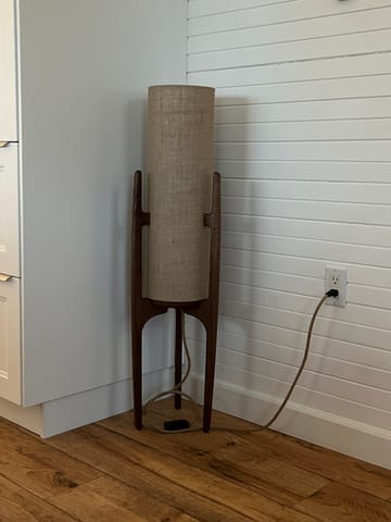 Customer photo review of Rocketlamp | Floor Lamp | Black Walnut