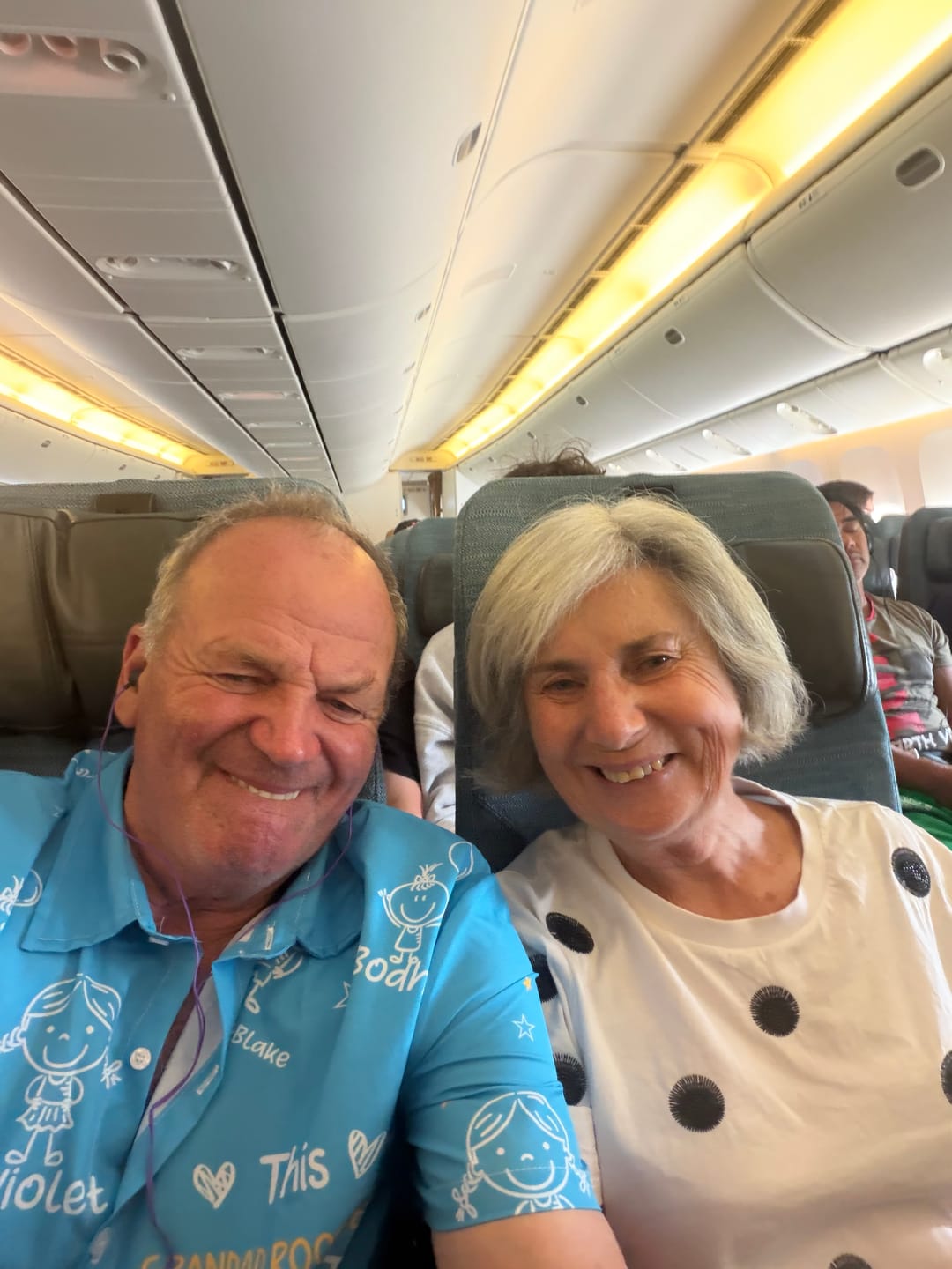 Customer photo review of Personalized Hawaiian Shirt- This Grandpa Belongs To Doodle