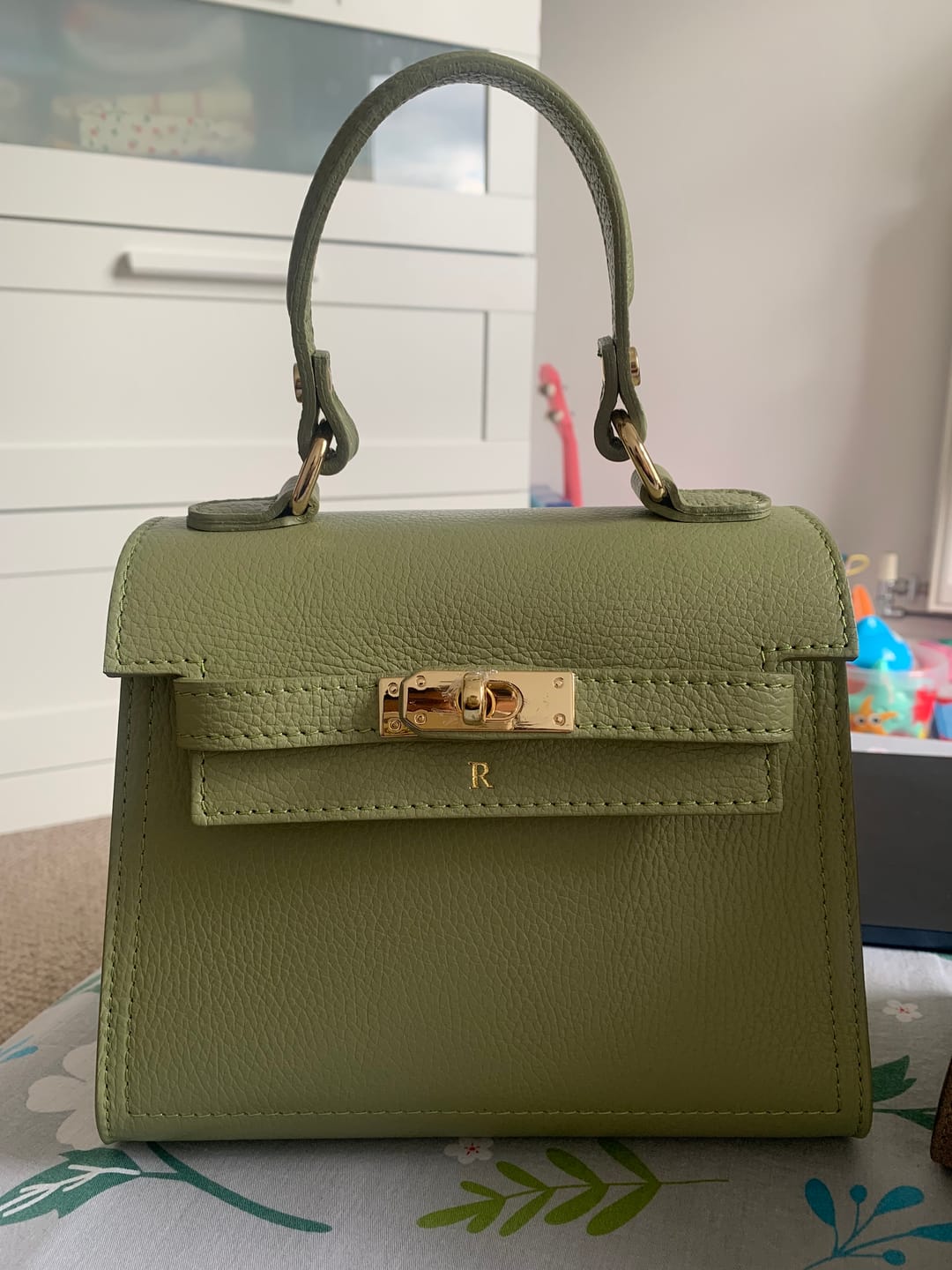Customer photo review of Polly Top Handle Bag