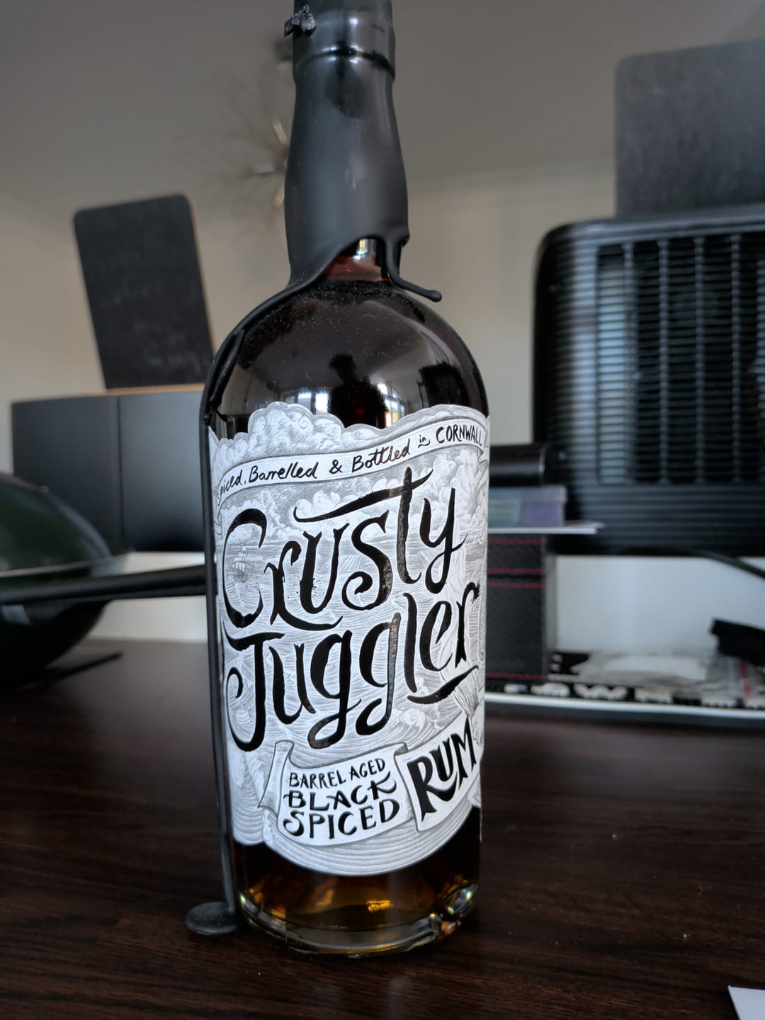 Customer photo review of Crusty Juggler Barrel Aged Black Spiced Rum