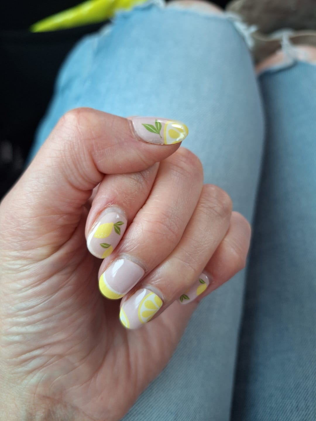 Customer photo review of UV Gel: Lemon Sorbet