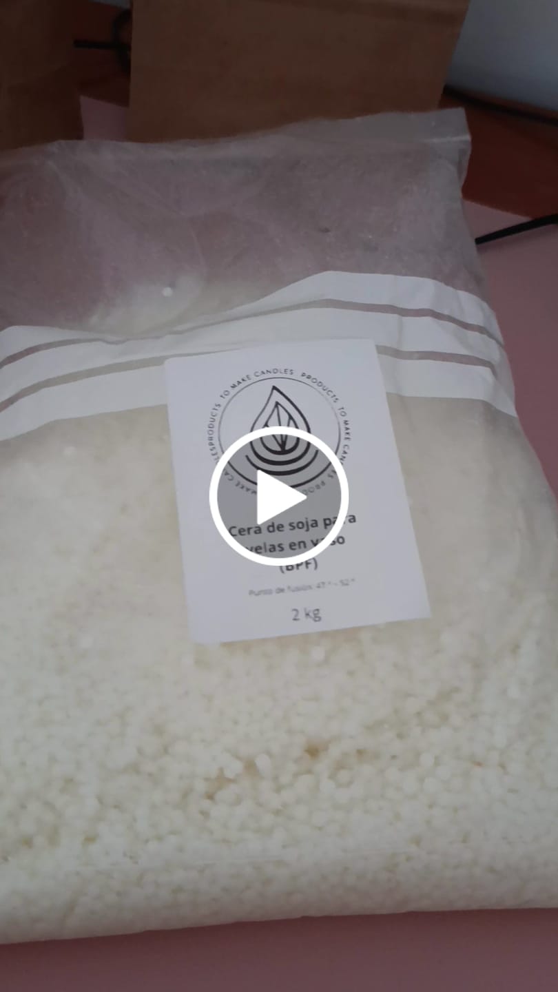 Customer video review of Cera de Soja para Velas en Vaso (BPF)