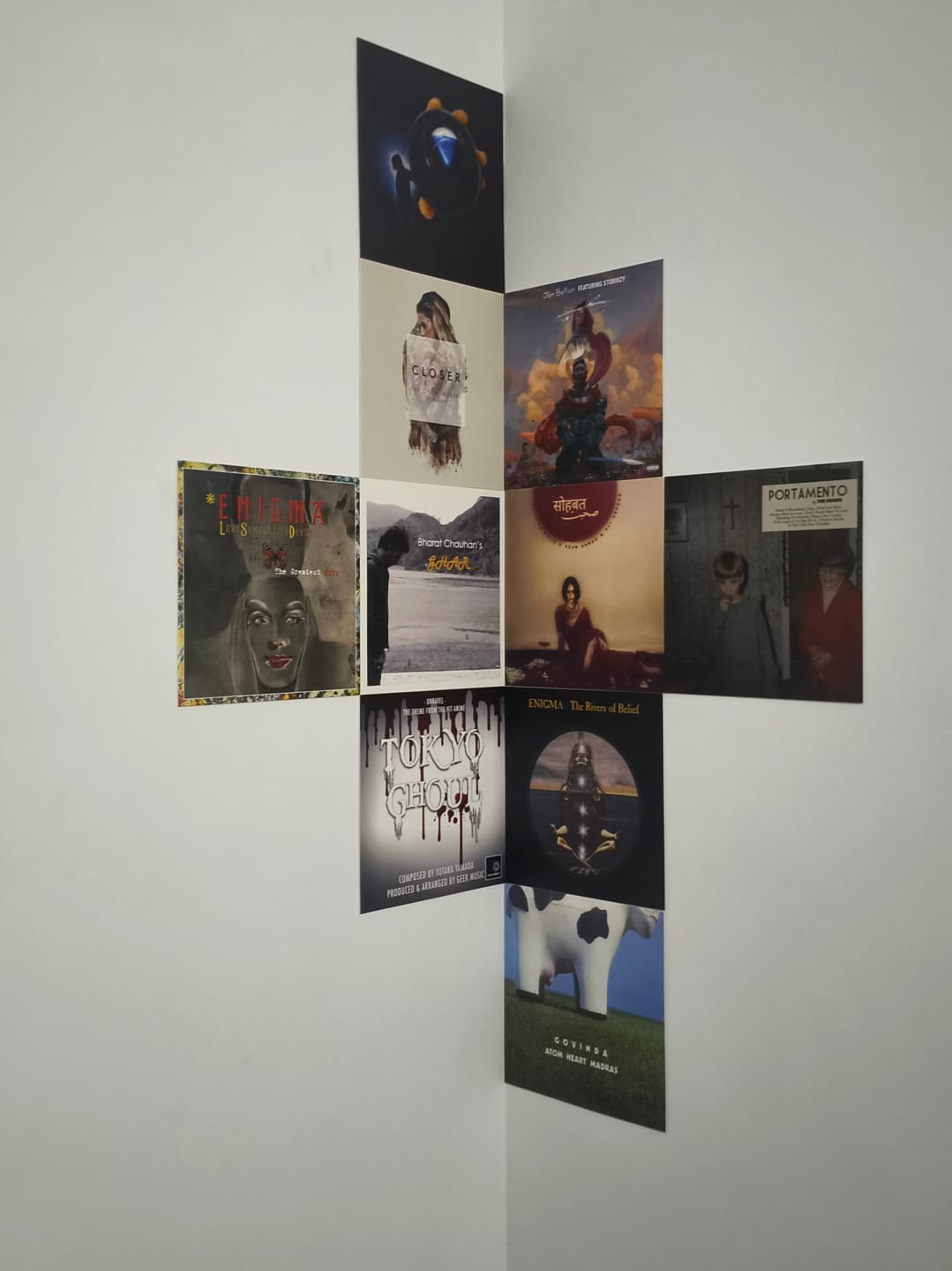 Customer photo review of CUSTOM ALBUM COVER PRINTS - WALL COLLAGE POSTERS