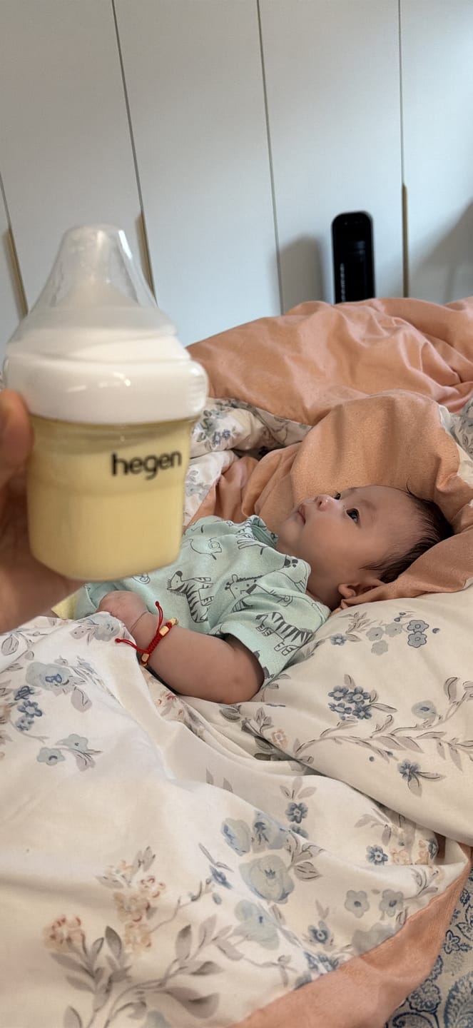 Customer photo review of Hegen Nipple Fast Flow, 2-Pack (6 months and beyond)