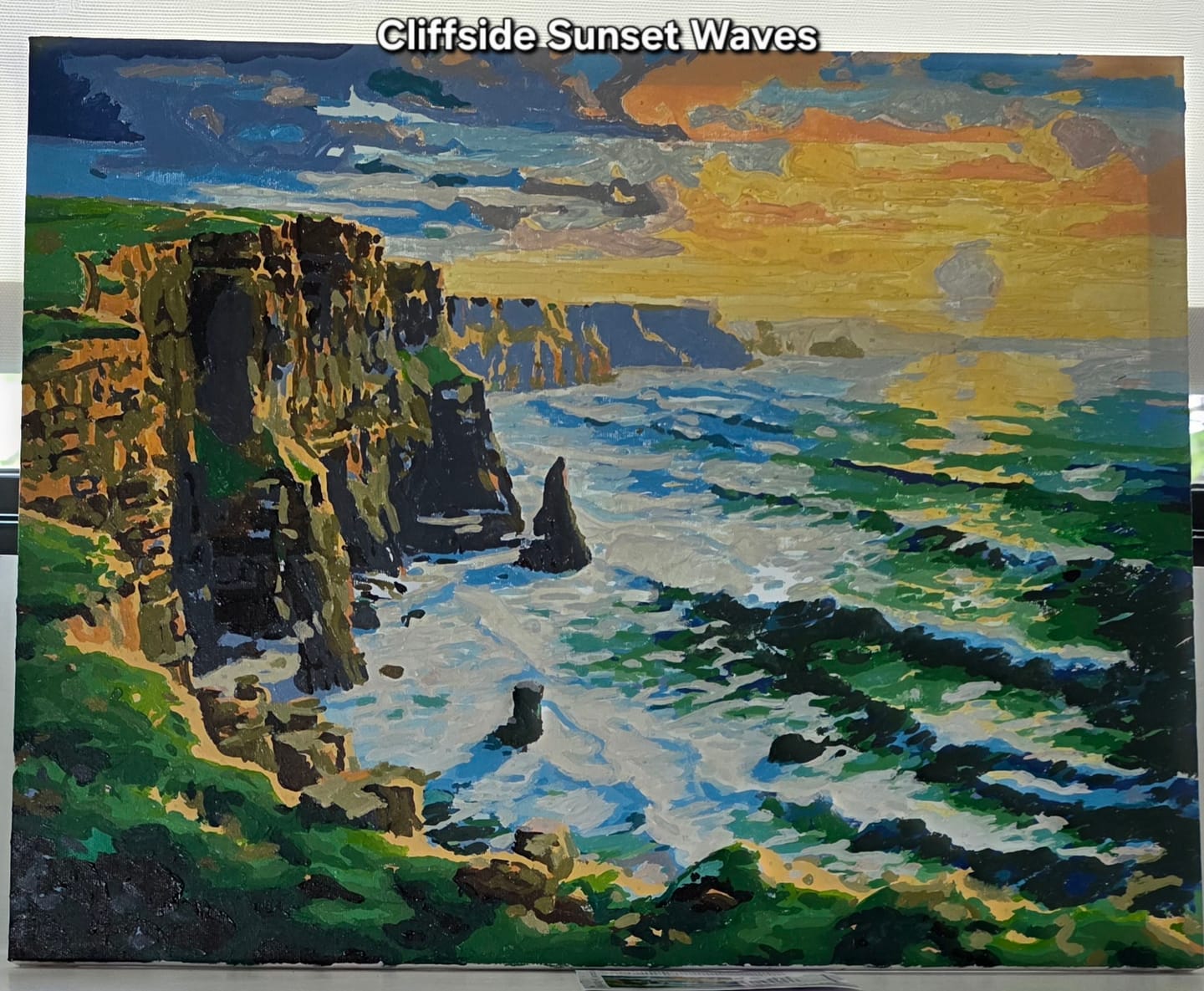 Customer photo review of Cliffside Sunset Waves