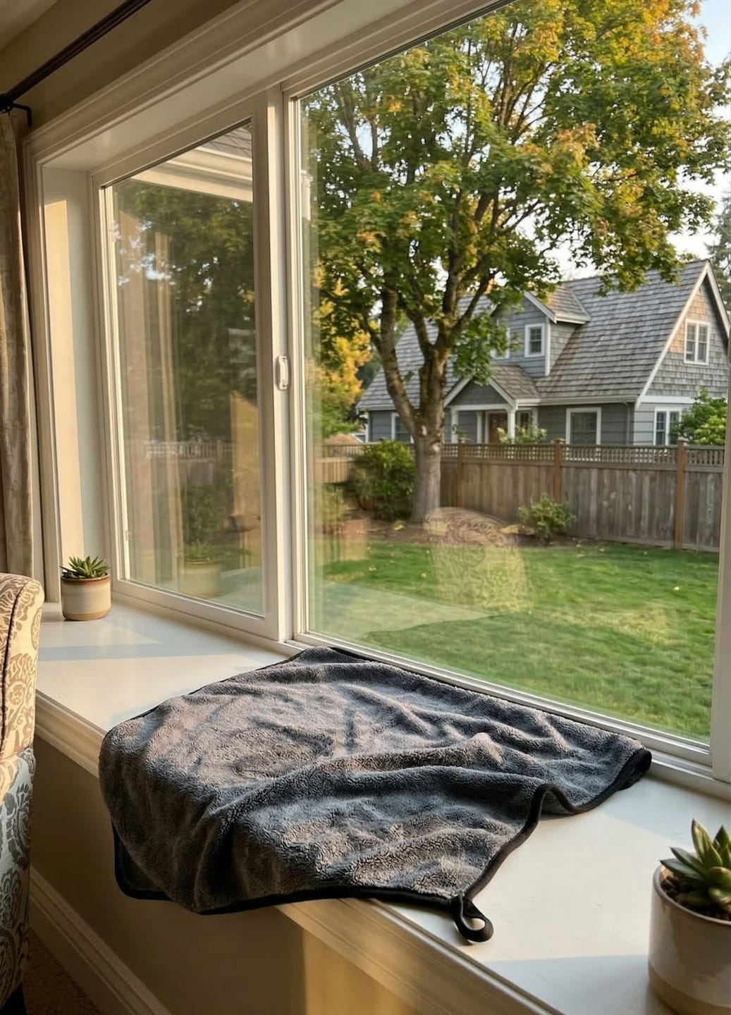 Customer photo review of JeaverCloth – the USA Favorite Window & Glass Door Cleaning Cloth (24x16 Inches)