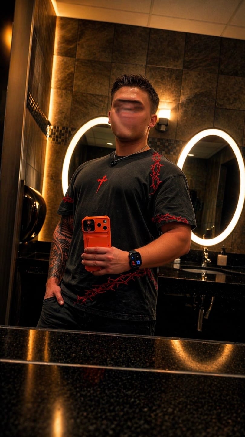 Customer photo review of Risen T-Shirt - Acid Wash