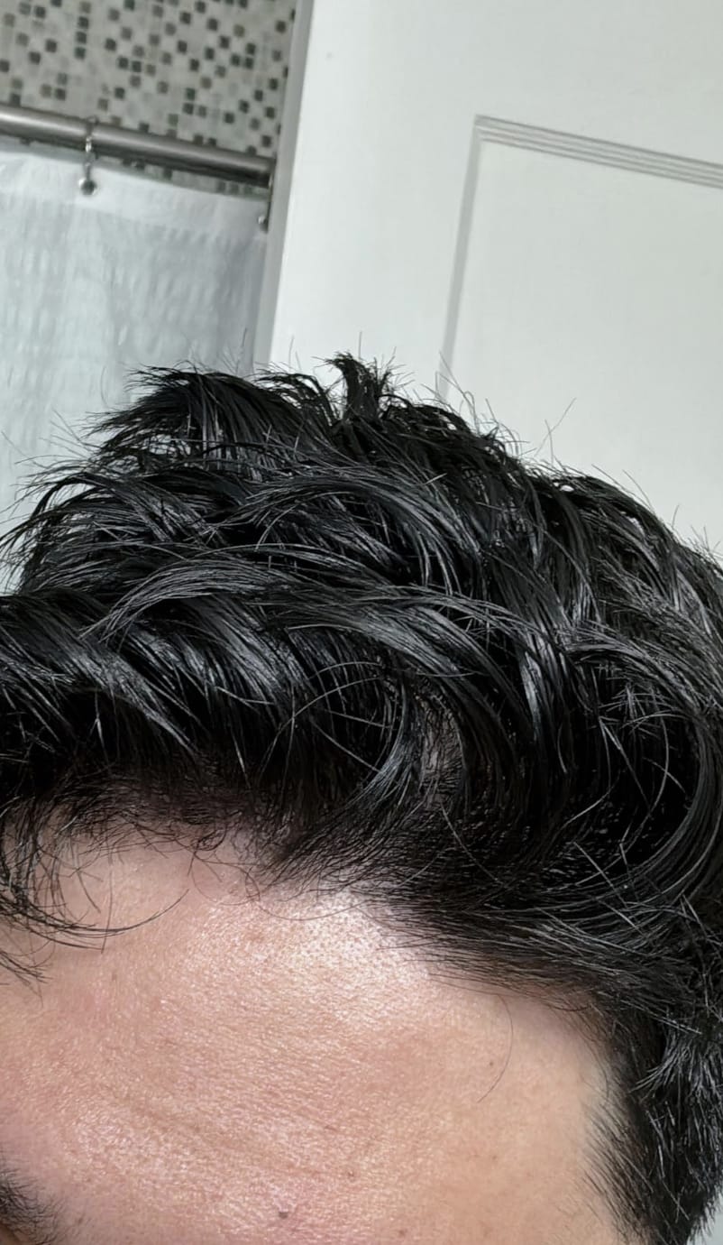 Customer photo review of GDS Hair Dye Shampoo — Grey Coverage in 3 Minutes