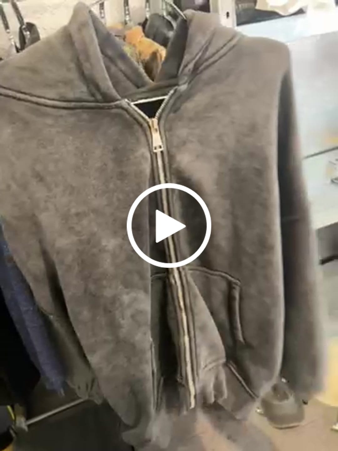Customer video review of Zip Hoodie Heavy Blanks 500GSM Stonewashed