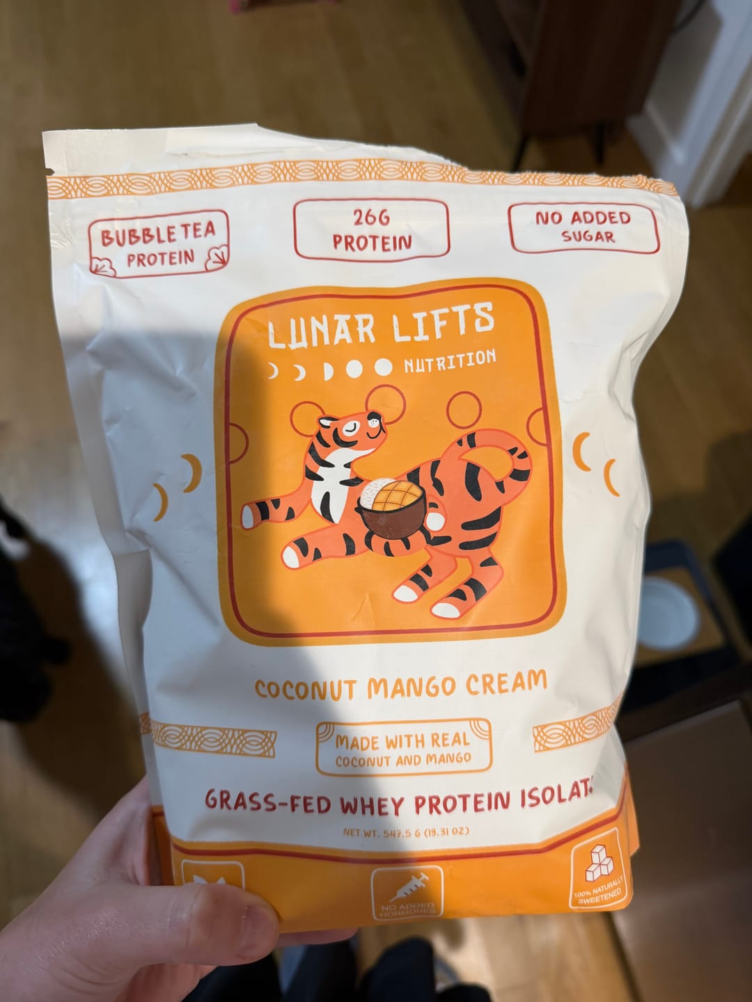 Customer photo review of Coconut Mango Cream Whey Protein
